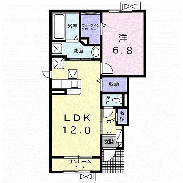 ウェルヴィレッジIV 101｜新潟県長岡市関原町１丁目(賃貸アパート1LDK・1階・50.18㎡)の写真 その2