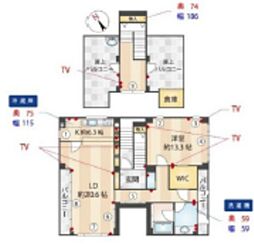 TIMM'S 1SLDKの間取図画像