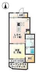 京王線 聖蹟桜ヶ丘駅 徒歩11分の賃貸アパート 1階1LDKの間取り
