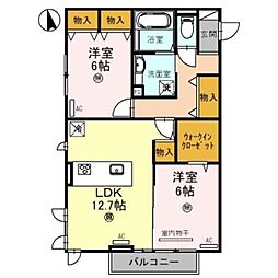 間取図画像 2LDK