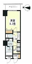 セントラル堺東 1Kの間取図画像