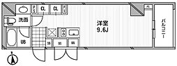 アーデン芝公園 ワンルームの間取図画像