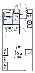 レオパレスサンシャイン・K 1Kの間取図画像