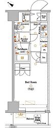 dips十条仲原WEST 1Kの間取図画像