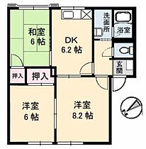 グリーンいなば A0202 ｜ 島根県松江市国屋町516-19（賃貸アパート3DK・2階・54.81㎡） その2