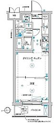 RELUXIA板橋西台 2階1DKの間取り