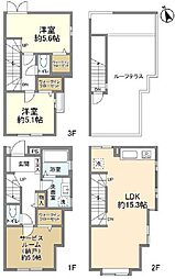 セボン恵比寿 1階2SLDKの間取り