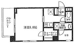 レガート東小岩 1Kの間取図画像