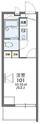 レオパレス竹山弐番館 1Kの間取図画像