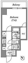 GRANPASEO巣鴨2 1Kの間取図画像