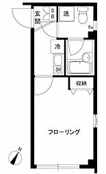 タウンコート 1Kの間取図画像