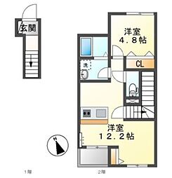 間取図画像 1LDK