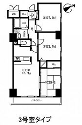 グレースレジデンス 3LDKの間取図画像