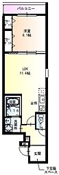 フジパレス尼崎近松 1LDKの間取図画像