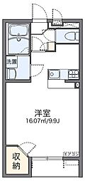 レオネクストセイント 2階1Kの間取り