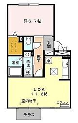 KS・アトレア 1LDKの間取図画像