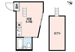 ベラカーサ横浜 ワンルームの間取図画像