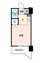 ルエメゾンロワールユニバーシティ 1Kの間取図画像
