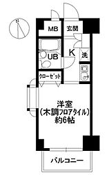 ニッシンパレステージ目白 ワンルームの間取図画像