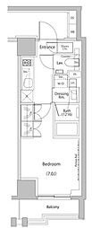 ザ・パークハビオ文京江戸川橋 1Kの間取図画像