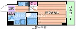 グランドヴィラ都島 1Kの間取図画像