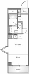 ナビ新桜台 ワンルームの間取図画像