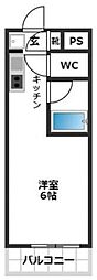 スカイコート西荻窪2 ワンルームの間取図画像