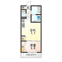 JR東海道・山陽本線 尼崎駅 徒歩11分の賃貸アパート 1階1DKの間取り