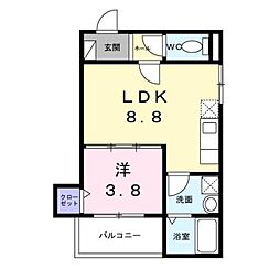 間取図画像 1LDK