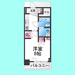 Racine宿院 1Kの間取図画像