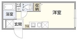 SLB西新井 2階ワンルームの間取り