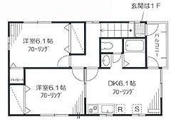 セントラルコート 2DKの間取図画像