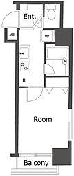 菱和パレス高井戸 1Kの間取図画像