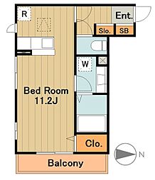 ルミナーレ町田 ワンルームの間取図画像
