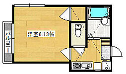 SUNVILLAGE 1Kの間取図画像