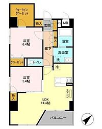 Murray Hill 7階2LDKの間取り