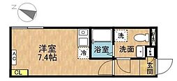 エトス初台 ワンルームの間取図画像