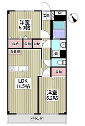間取図画像 2LDK
