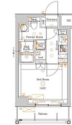 AZEST蒲田南 1Kの間取図画像