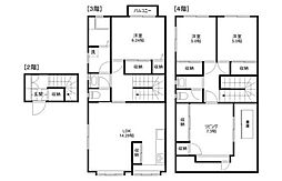 山崎ビル 4LDKの間取図画像