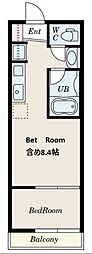 スヴァートブルン 1Kの間取図画像