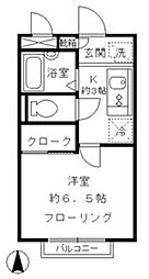 GRACE若宮 1階1Kの間取り