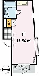 プライム・ハウス ワンルームの間取図画像