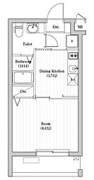 アーバンパーク六町 1階1DKの間取り