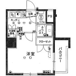 スカイコート神田須田町 1Kの間取図画像