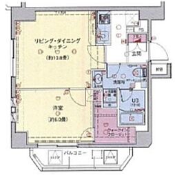 シースペース三ノ輪 1LDKの間取図画像