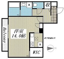 LaVeritaArc 1Kの間取図画像