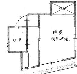 メゾンシロ 1Kの間取図画像