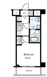 AZEST志村坂上 2階1Kの間取り