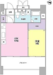 ロネスタR文京護国寺 6階1LDKの間取り